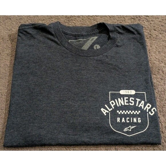 Alpinestars Racing Gray T-Shirt Men's Large - Picture 1 of 6